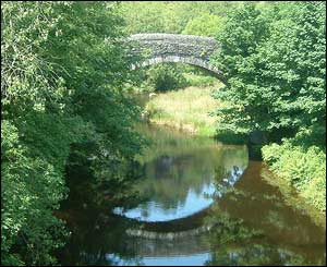 The old bridge at Ponterwyd, as sent by Ben Lloyd of Borth, Ceredigion 