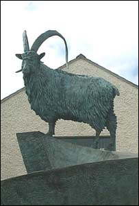 Paul Young, from Liverpool saw this goat sculpture while on a day trip to Llandudno