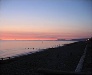 Late sunset over the Lleyn Peninsula, taken from the beach at Borth (Stuart Ritchie)