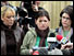 Fiancee and sisters of Robert McCartney speak to the media