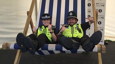 The real celebs of Radio 1's Big Weekend? The police!