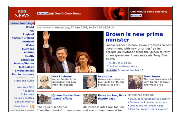 Gordon Brown becomes PM