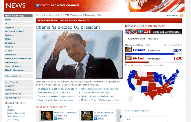 Barack Obama becomes first black president