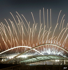 The opening ceremony at the Athens Olympics