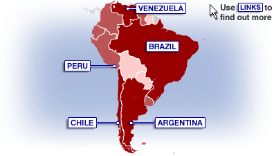 Map of South America