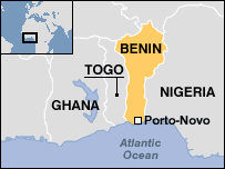 Map of Benin
