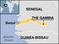 Map of Gambia