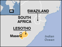 Map of Lesotho