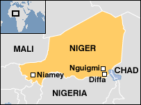 Map of Niger