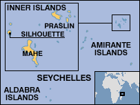 Map of Seychelles