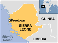 Map of Sierra Leone