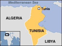 Map of Tunisia