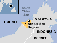 Map of Brunei