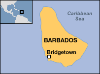 Map of Barbados