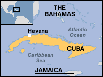 Map of Cuba