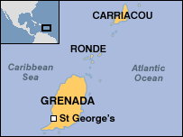 Map of Grenada
