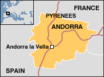 Map of Andorra