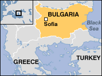 Map of Bulgaria