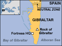 Map of Gibraltar