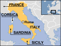 Map of Italy