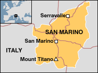 Map of San Marino