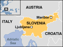 Map of Slovenia