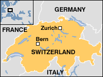 Map of Switzerland