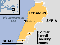 Map of Lebanon