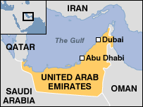 Map of UAE