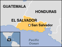 Map of El Salvador