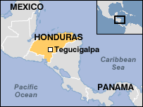 Map of Honduras