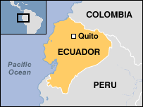 Map of Ecuador