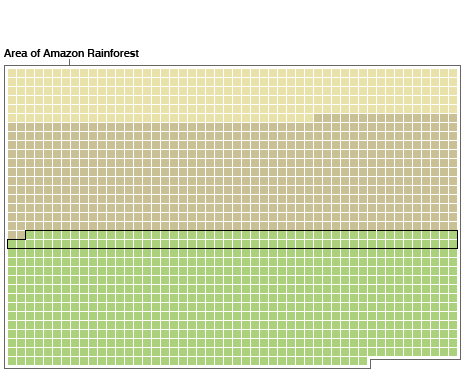 Rainforest area compared to UK