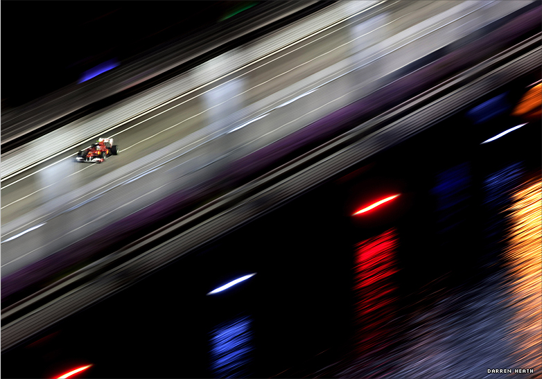 Formula 1 cars at Singapore Grad Prix