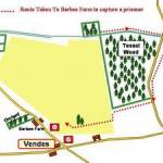 Route of the night patrol to capture a prisoner Route of the night patrol to capture a prisoner