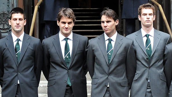 Novak Djokovic, Roger Federer, Rafael Nadal, Andy Murray