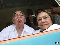 گابریل گارسیا مارکز و همسرش مرسدس