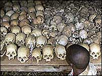 Soykırımda öldürülenlerin kafatasları