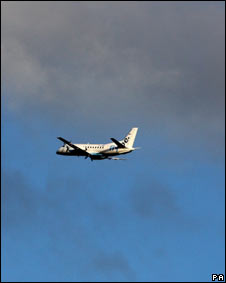 Avião partindo de Glasgow na terça-feira