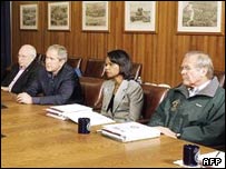 Presidenti Bush në Camp David