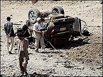 گورنر وردک کی گاڑی