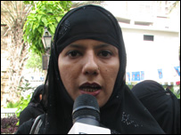 مہاجر قومی موومنٹ (حقیقی) کے شعبہ خواتین کی انچارج ردا عاصم