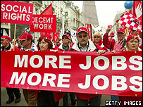 تظاهرات کارگران در بروکسل