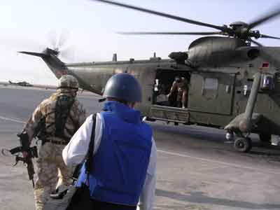 John arriving in Iraq