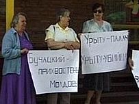 Protestul suporterilor lui Igor Smirnov