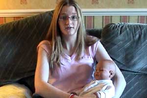 Jessica is looking after a Virtual Baby...