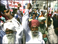 प्रदर्शनकारी सिख