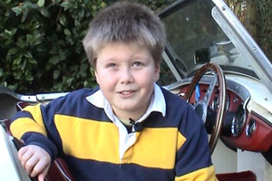 Austin's dad is mad about cars.