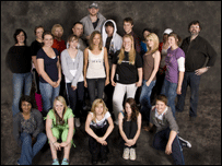 David Cowley (back centre) and his dance group Represent