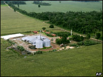 Fazenda produtora de soja em Santarém, no Pará